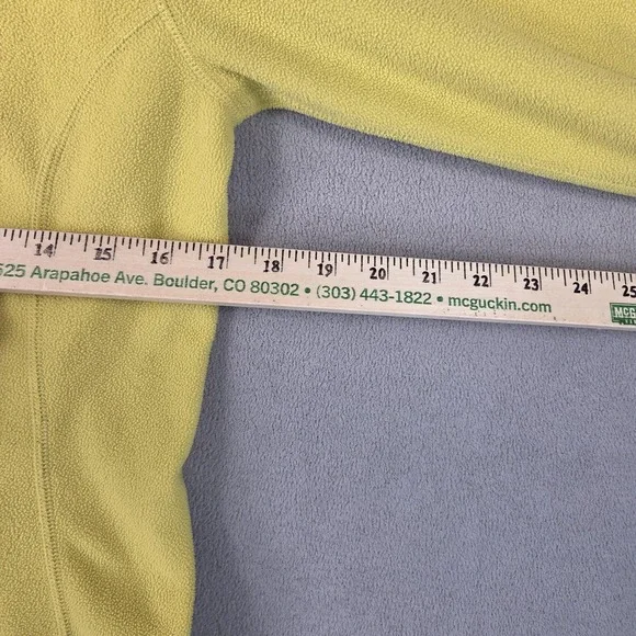 Eddie Bauer First Ascent Jacket Womens Tall Medium Lime Green Polartec Full Zip - Picture 3 of 9